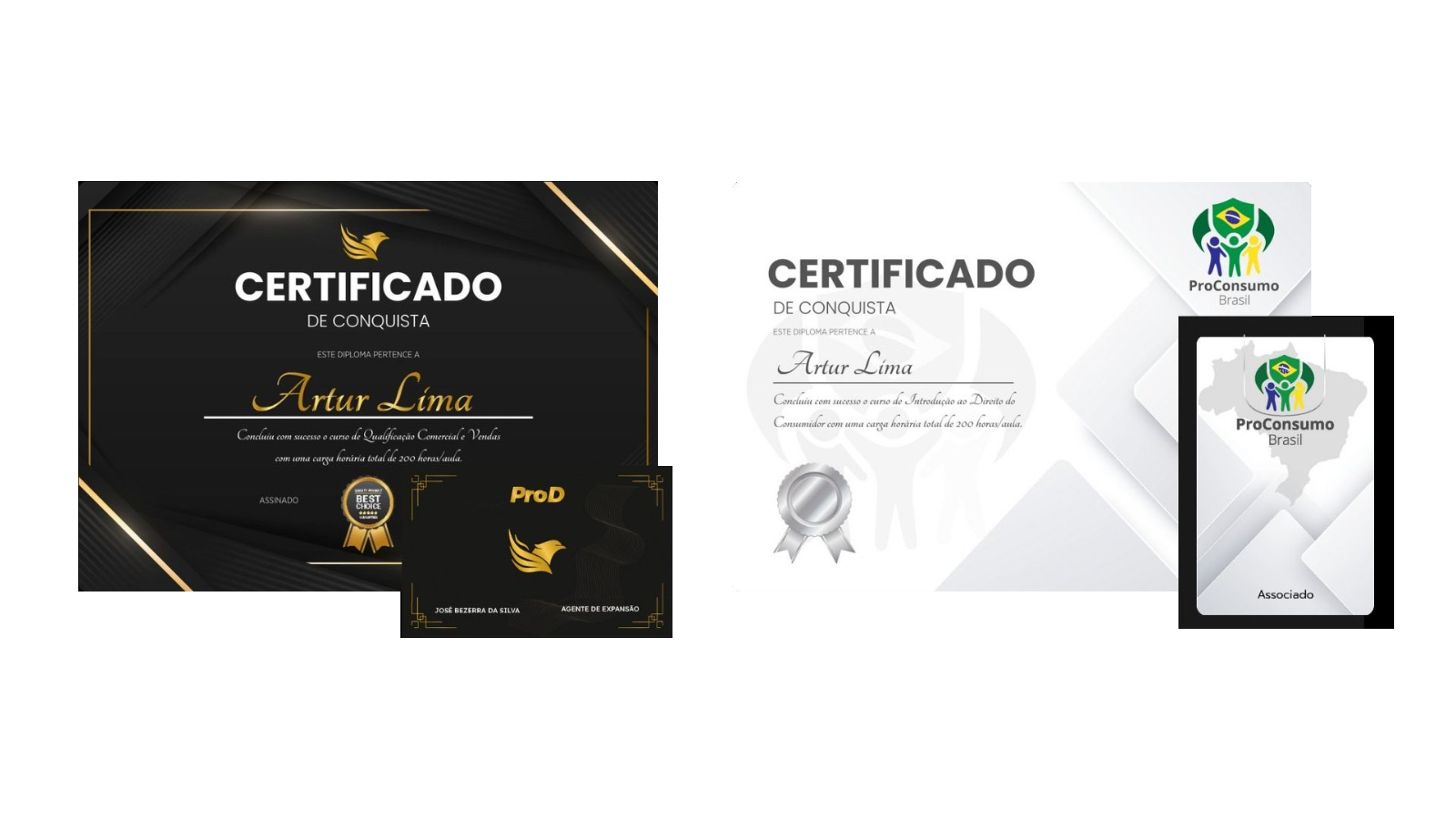 Certificados e Cartões ProD e ProConsumo